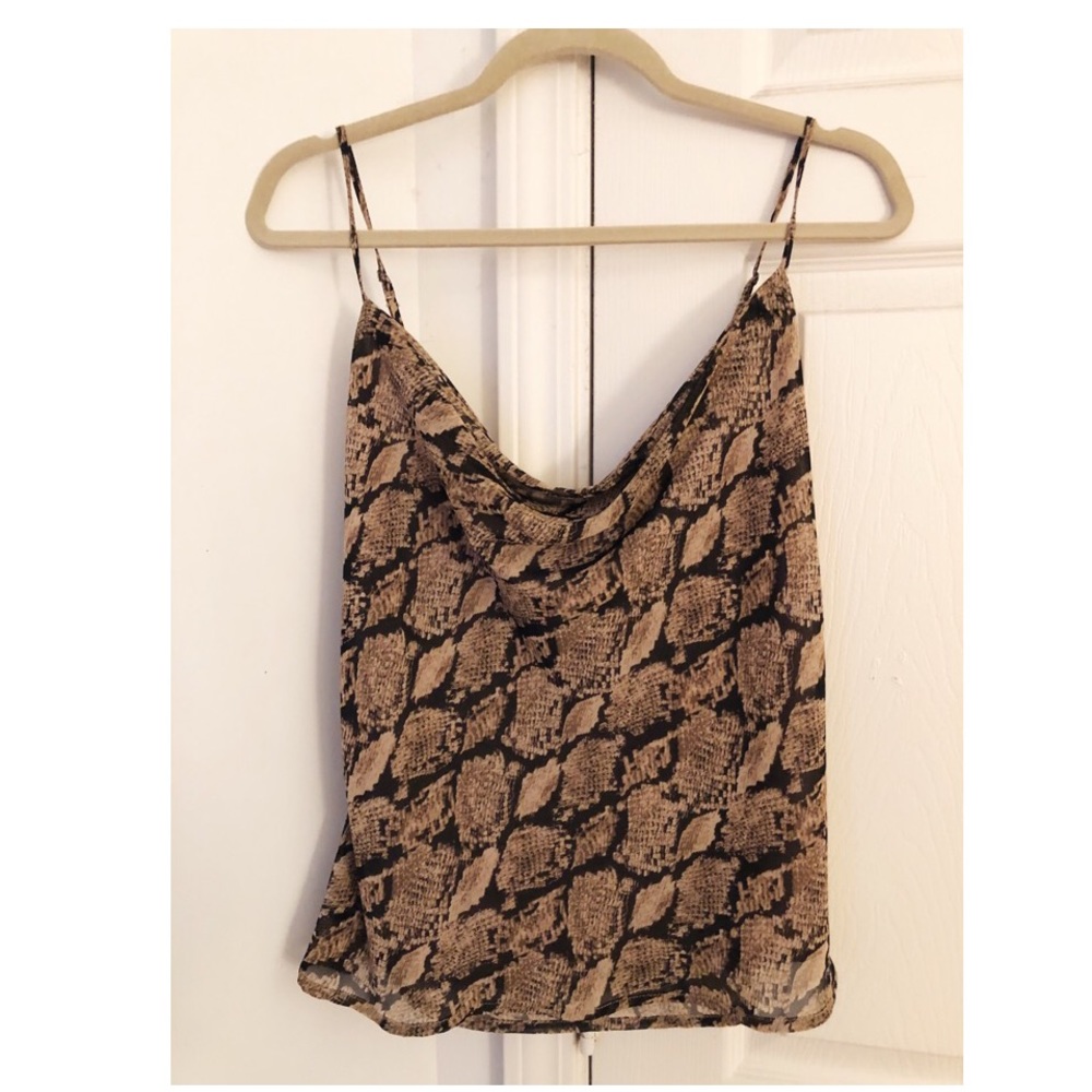 Cowl neck tank top